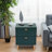 24.4" Tall 2-Drawer High Gloss Nightstand-2111079105