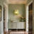 3-Layers Round Colorful Shell Glass Wall Light