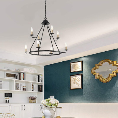 Desmond 8 - Light Dimmable Tiered Chandelier