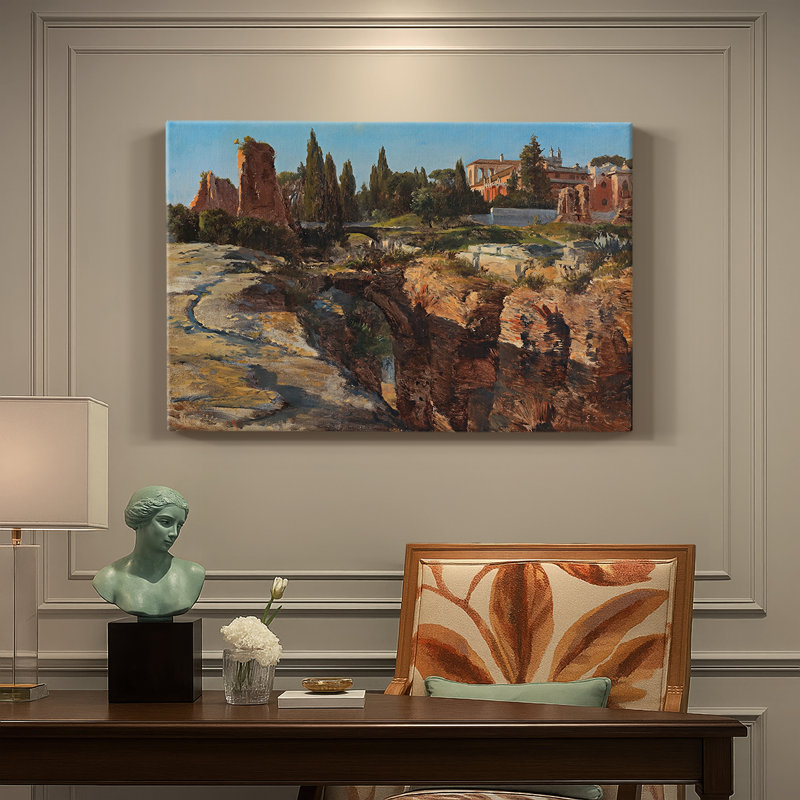 Roman Ruins-Edward Theodore Compton-Gallery Wrapped Canvas-c. late 19th / early 20th Century, 24 x 36