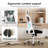 Ergonomic Office Chair, Home Office Desk Chair With Headrest, High Back Computer Chair With Armrests And Adjustable Lumbar Support For Home Office Study Room-948197395-948197392