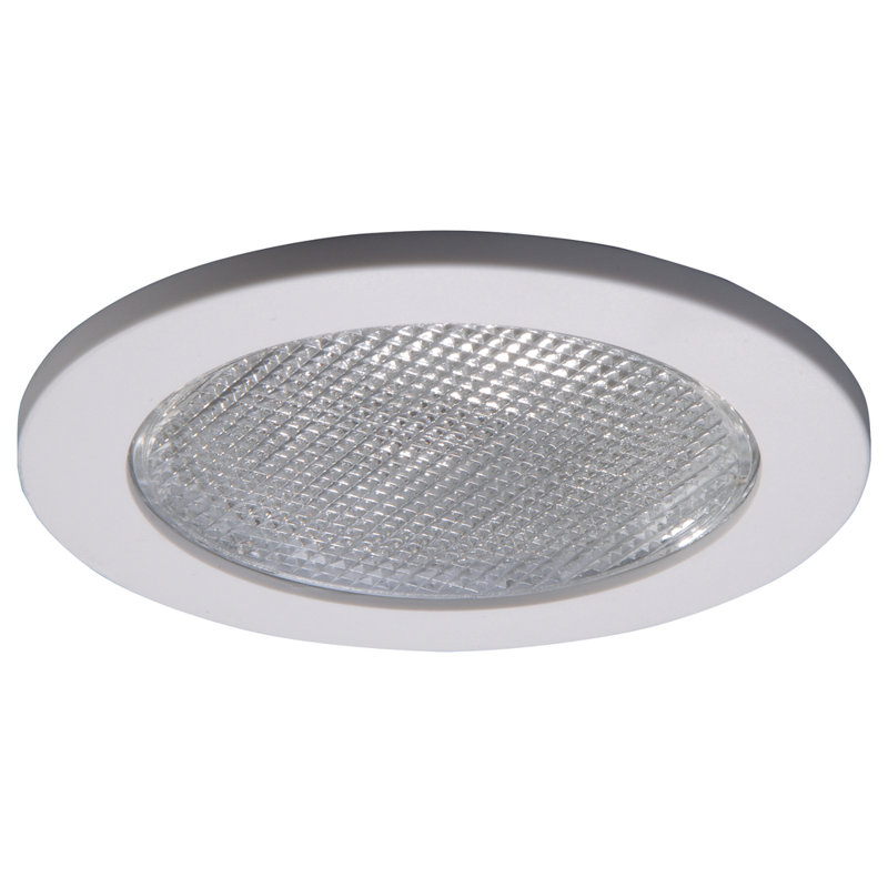 Halo 4-Inch White Glass Recessed Shower Light Trim