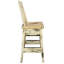 Tabouret de bar de la collection Big Sky avec siège et dossier pivotants, hauteur de siège de 24 pouces, finition laquée transparente naturelle-1299058116