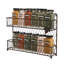 12 Jar 2 Tier Wall Metal Wire Spice Rack-645143706