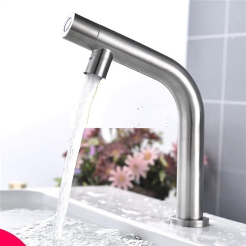 Electronic Brushed Nickel Touchless Sensor Faucet