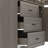 Thickened Wood Grain Dining Cabinet With Glass Door Cabinet + 3 Drawers-1704728390