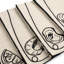 Line Drawing Embroidered Linen Napkins