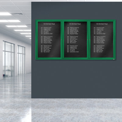 Tableau d'affichage mural fermé pour armoire d'annuaire