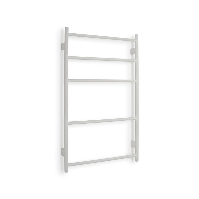 Mendocino Wood 4 Wall Towel Rack, Grey