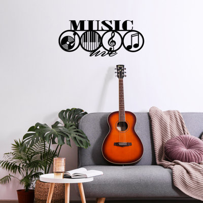 Elegant Black Metal Wall Decor, 27.6 x 11.4 inches | 100% Metal Construction, Thickness: 0.06 inches | Lightweight at 0.55 lbs, Easy Wall Mount Design | Perfect for Stylish Home, Office, or Gallery Spaces