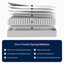 Melissa 25cm Memory Foam Pocket Sprung  Mattress-314857916