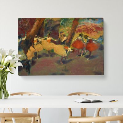 Before The Performance by Edgar Degas - Wrapped Canvas Painting