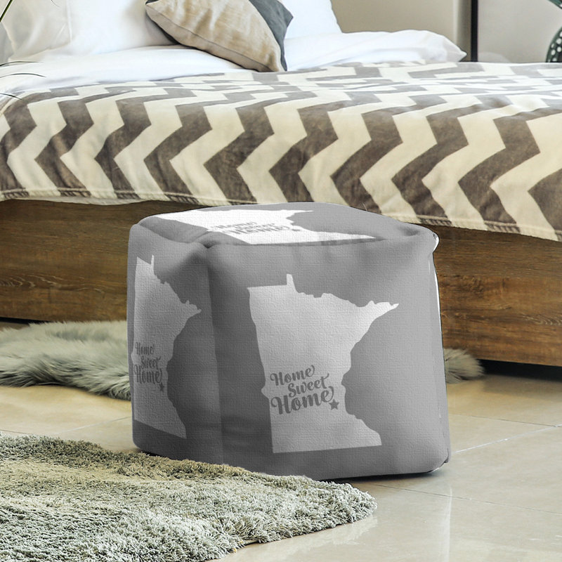 Repose-pieds à cubes minneapolis the home, Gris