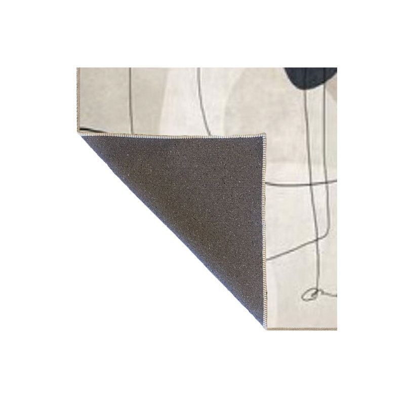 Tapis lavable à motifs doux à rayures noires, Tapis de couloir 3 pi 3 po x 9 pi 10 po