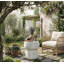 Cracked Texture Double Barrel Table â€“ Outdoor/Indoor Accent Side Table, Waterproof & Sun-Resistant For Patio/Garden-988454583
