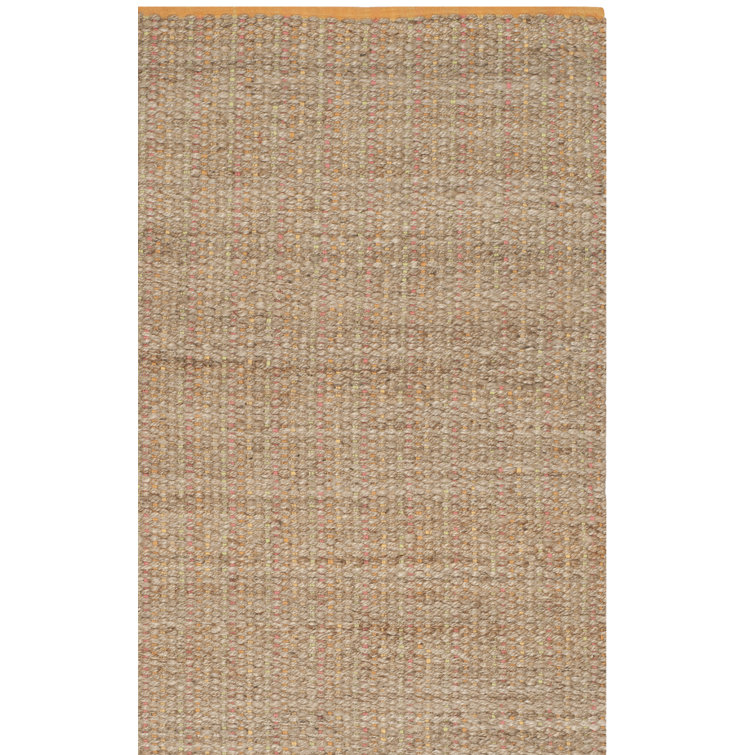 Scorpius Hand Woven Jute/Cotton Solid Color Rug in Beige