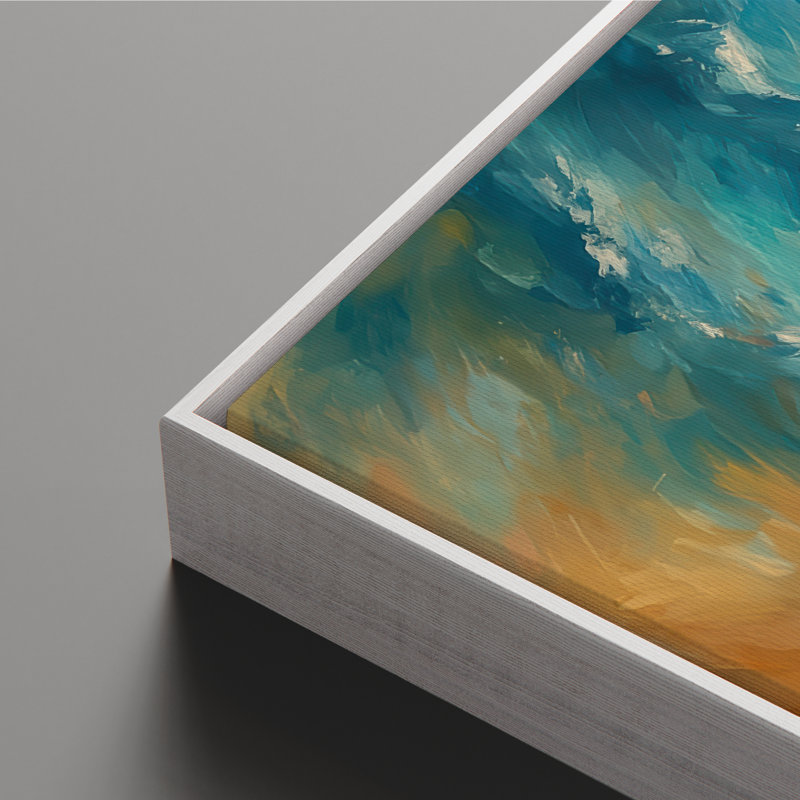Art mural encadré sur toile, rétro muraux abstraits pour chambre à coucher, H 24 po x l 16 po, Blanc