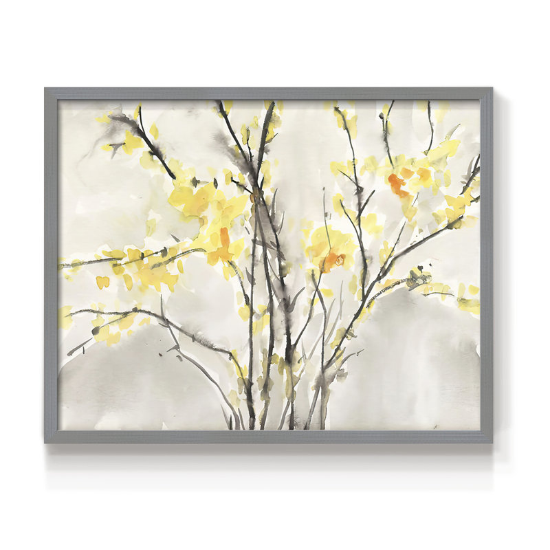 «Blissful Elegance I», reproduction encadrée, H 8 po x l 10 po, Gris