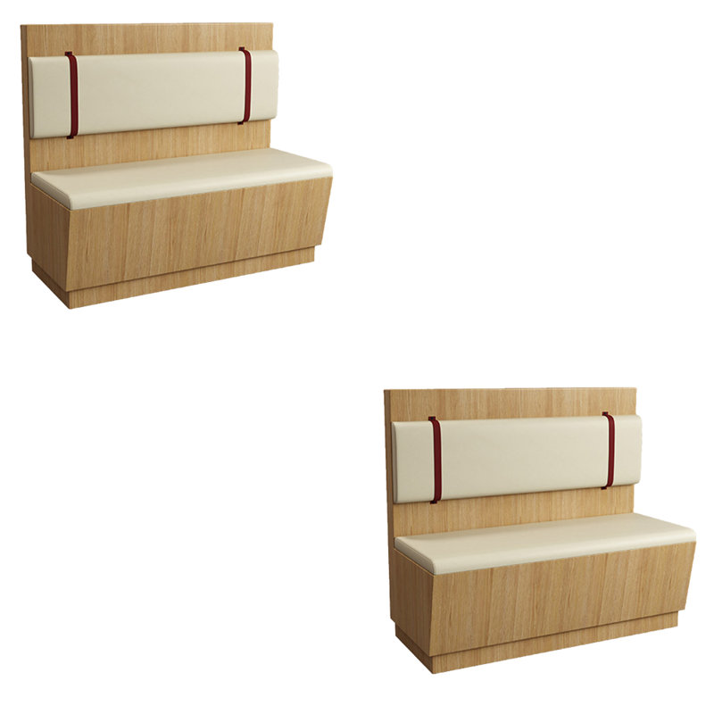 Banc rembourré en similicuir Modern Modern