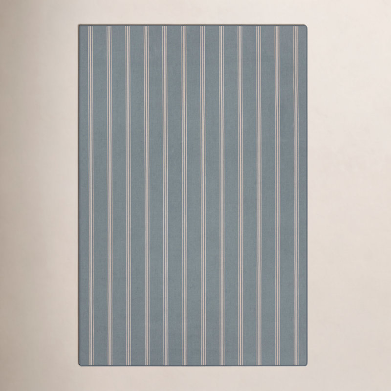 Striped Area Rug in Gray/Beige, Rectangle 2' x 3'