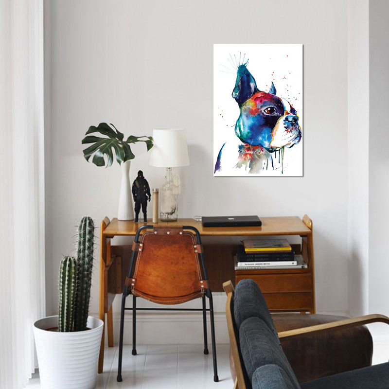 « boston », impression sur toile, H 40 po x l 26 po x P 1,5 po, Pas de tapis, Toile tendue