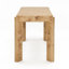 Bureau de coiffeuse en érable érable avec console de tiroir cachée pour le bureau à domicile ou le rangement de maquillage-129910593-121676800