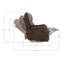 Canapé inclinable brun