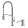 Sellette Pull Down Single Handle Kitchen Faucet with Soap Dispenser