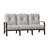 Fremont 75.25'' Wide Aluminum Patio Sofa with Cushions-26118109-26118108