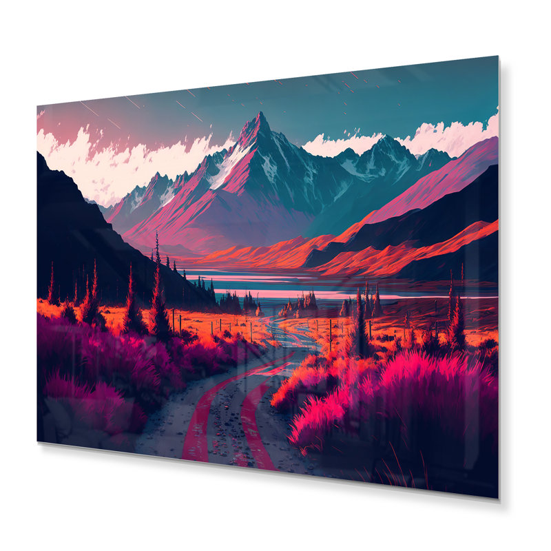 Décoration murale Magenta Autumn Morning Road, H 12 po x l 20 po x P 1 po