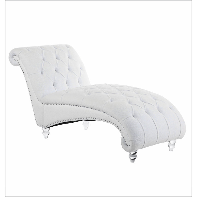 Chaise longue sans accoudoirs touffetée