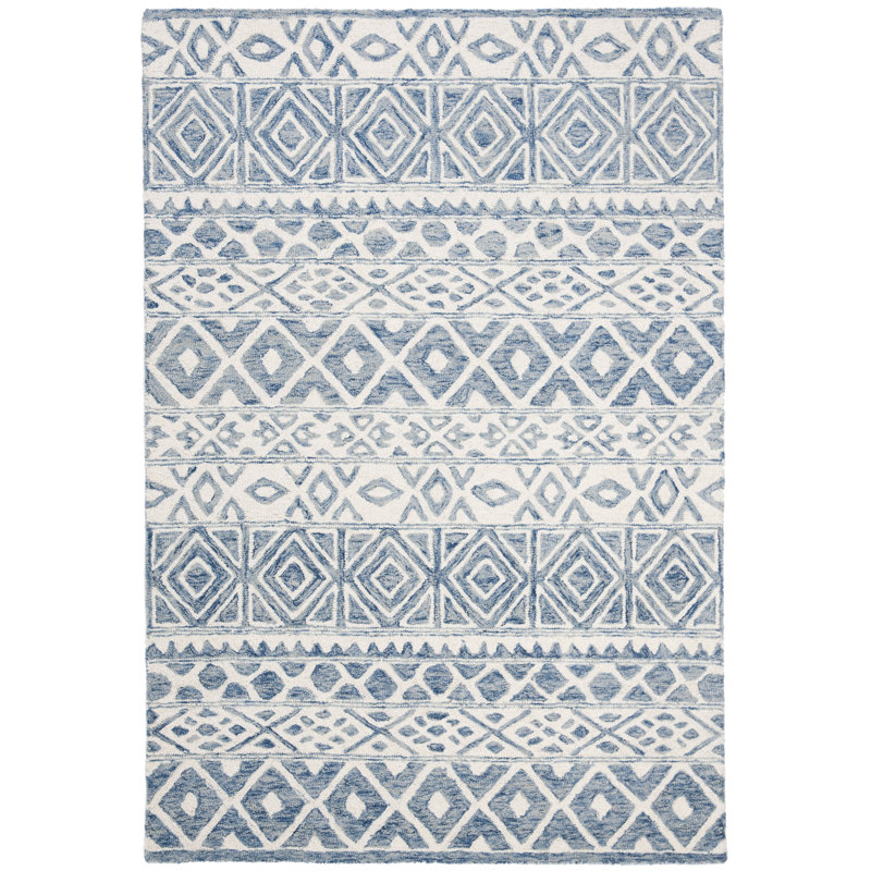 Alpharetta Southwestern Wool Hand Woven Area Rug, Rectangle 122 x 183 cm