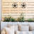 Metal Western Wall Art Set of 2 Rustic Stars with Rope Frames 8"
