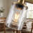 37'' 5-Light Gold Kitchen Island Chandelier Farmhouse Linear Pendant Light with Glass Shades-121624762