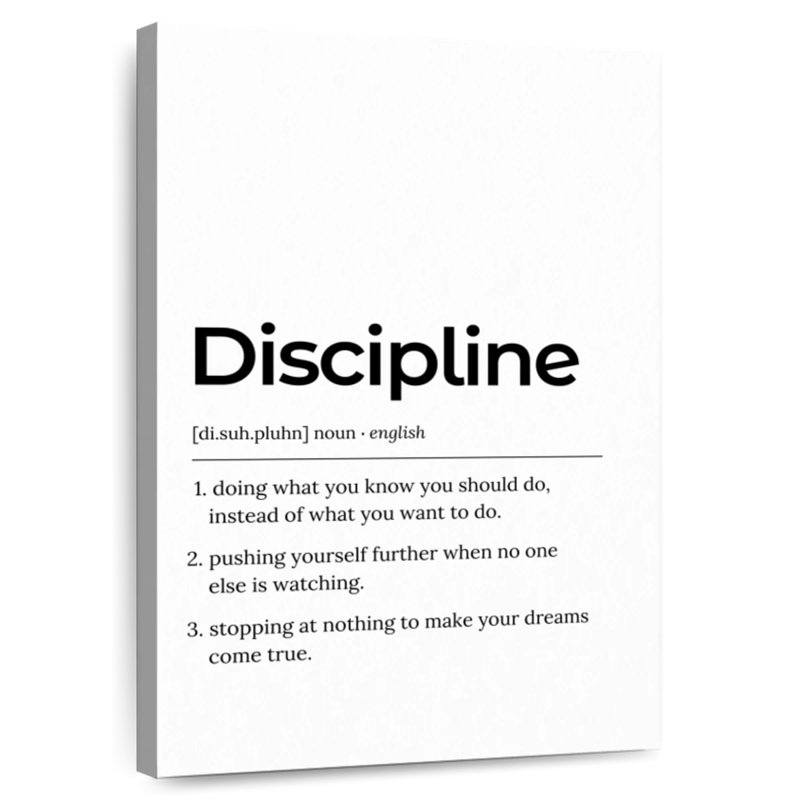 Discipline Definition, 39" H x 26" W