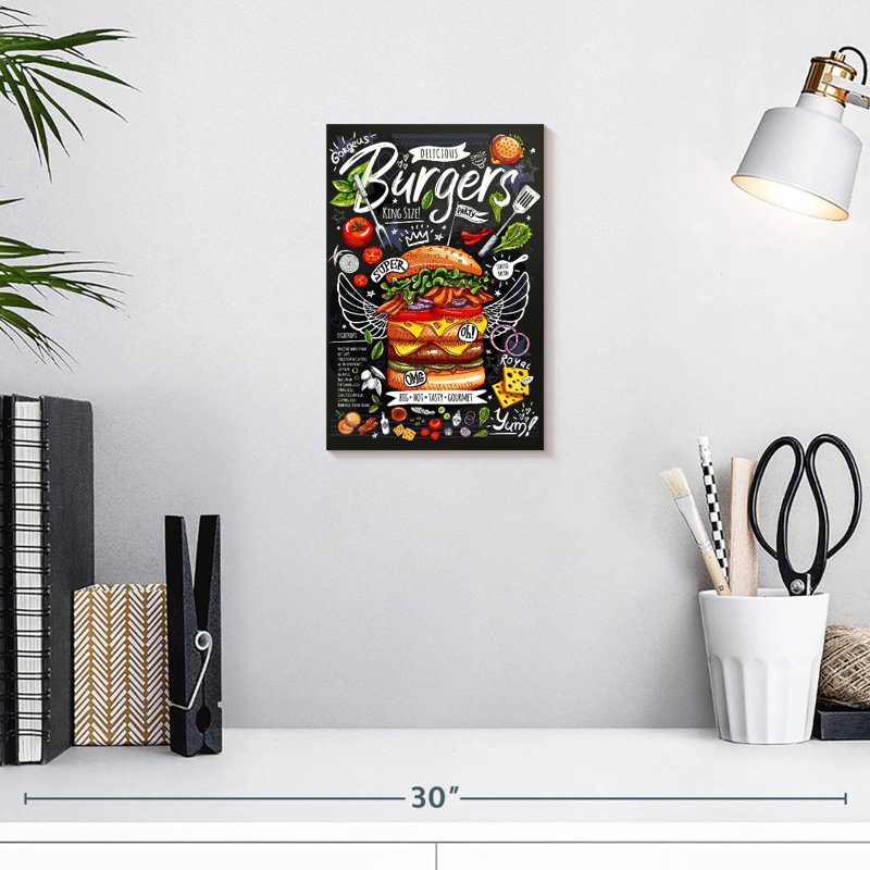 Yarlin King Size Burger, 12" H x 8" W