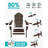 Folding HDPE Adirondack Chair with Dual Cup Holders – All-Weather Outdoor Patio Chair-548038992