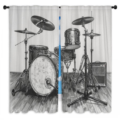Paire de rideaux obscurcissant en polyester Scotney