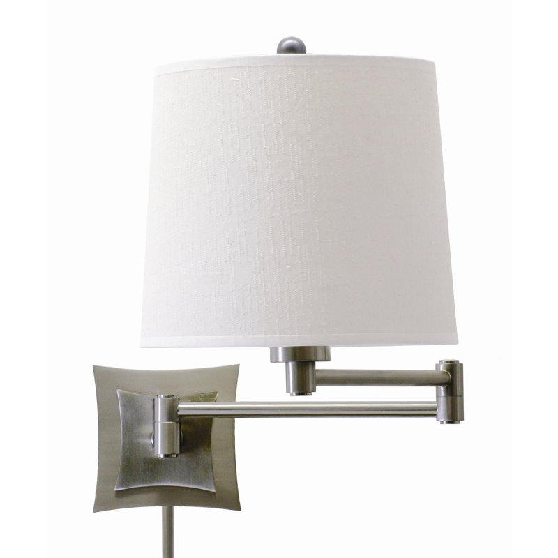 Lampe avec bras pivotant Sebastian, Argent antique