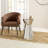 Melle Silver Mirrored Side Table  Round Lamp Table