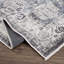 Tapis oriental gris lavable à la machine Valdes-1122347387