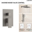  Système de douche à pression équilibrée, robinet de douche à pluie de 10 pouces avec douche à main à 3 fonctions-117466223