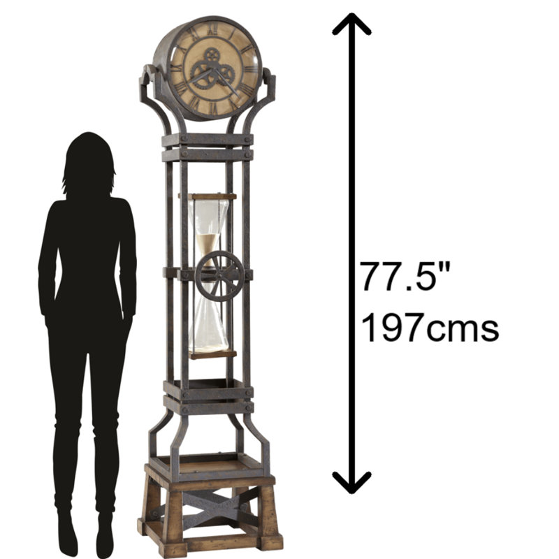 Hourglass Grandfather Clock