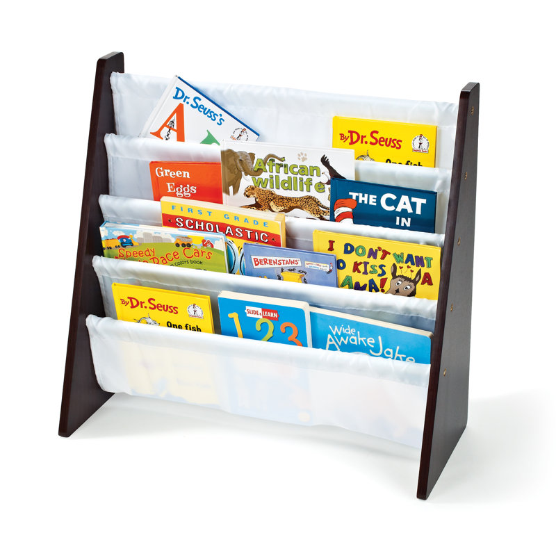 Hoeft Kids Book Display, Espresso/White