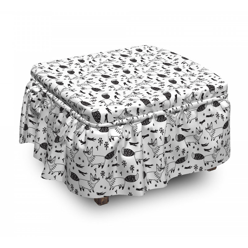 Housse pour repose-pieds animal monochromatique childish