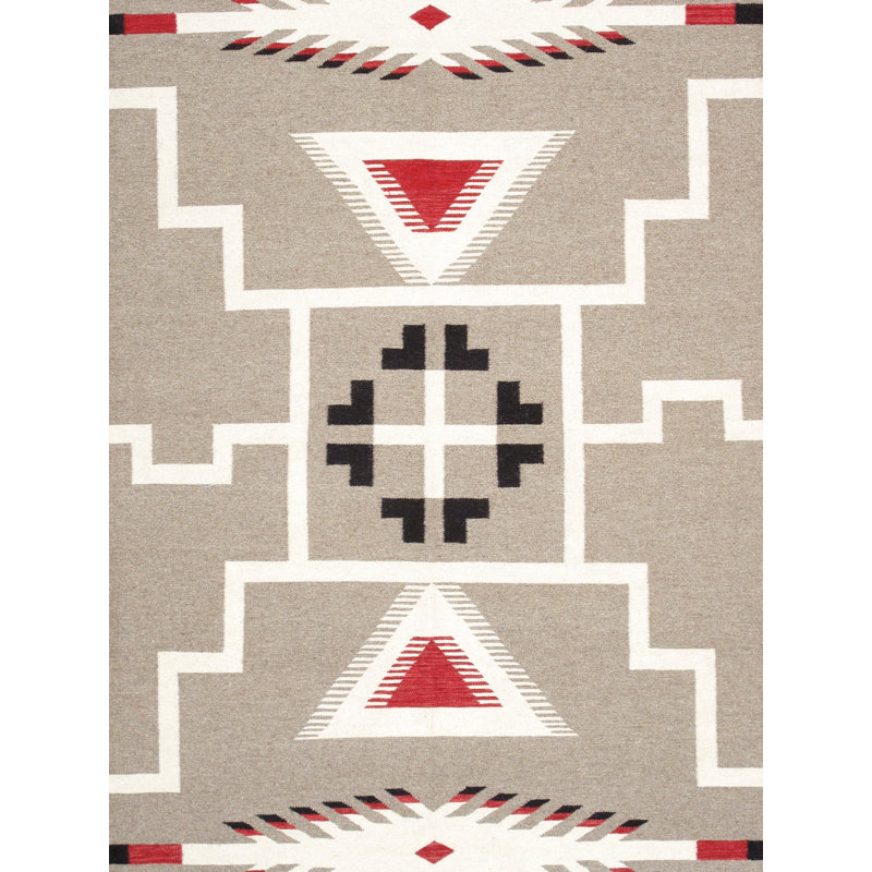 Canvello Reversible Wool Mocha Area Rug- 9'1'' X 12'1''