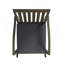Chaise berçante de style Mid-Century, chaise de patio, chaise d'appoint avec dossier à lattes-935776196