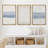 Geometric Line Blue Grunge Abstract Modern Neutral Pictures Frame Canvas 3 Piece Print Wall Art-90847618-90847617