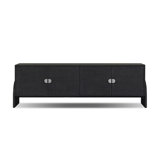 Cressida Media Console-Ivory Painted Linen
