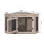 Caisse de coin en bois pour chien